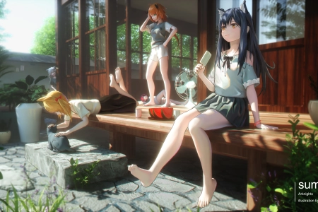 动漫 动漫女孩 AI艺术 夏日 电脑壁纸 4K壁纸 5000x2812