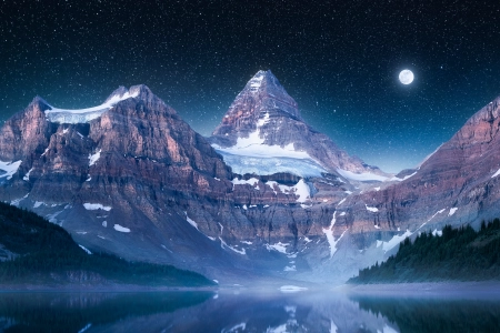 蓝色 梦境 湖泊 风景 山脉 自然 夜 夜景 秘鲁 摄影 法国  电脑壁纸 4K壁纸 3840x2160
