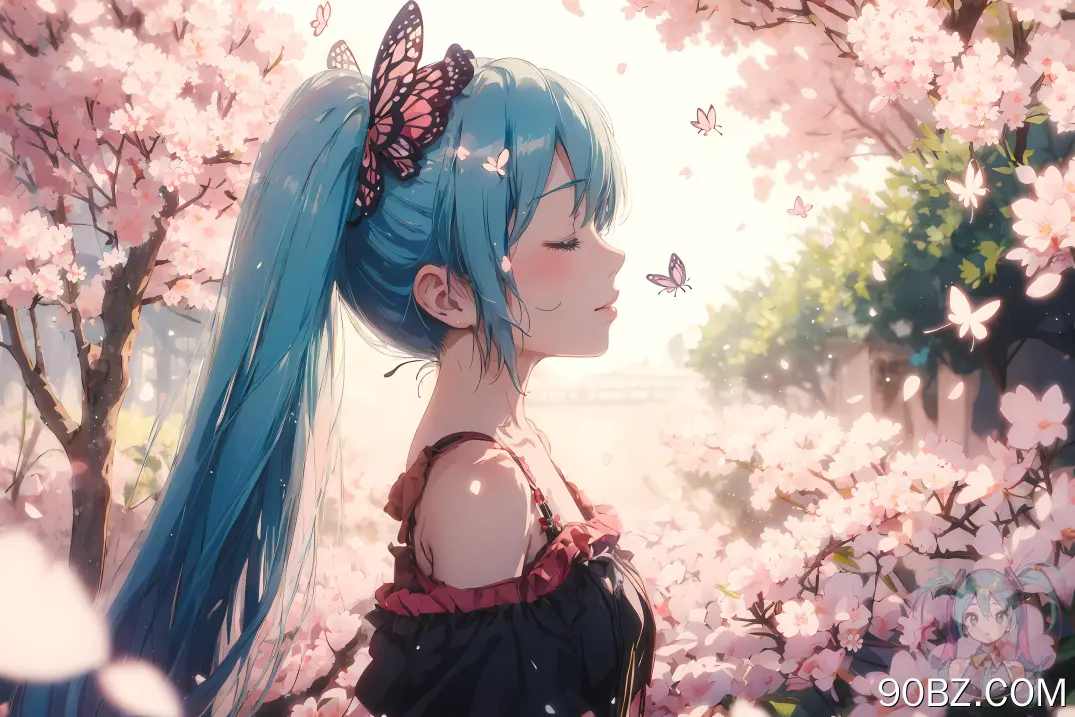 蓝色头发 侧面 闭着眼睛 长发 动漫 动漫女孩 小提琴 初音  电脑壁纸 4K壁纸