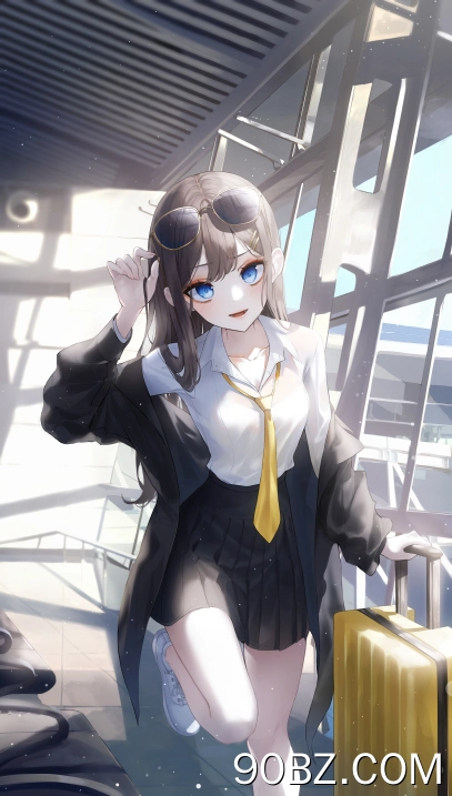 动漫 动漫女孩 太阳镜 手机壁纸 4K壁纸