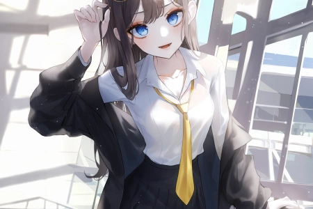 动漫 动漫女孩 太阳镜 手机壁纸 4K壁纸 4462x7851