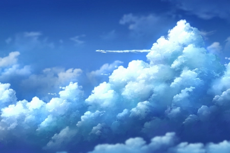 天空 云 图稿 年 蓝色 4K壁纸 3840x2160