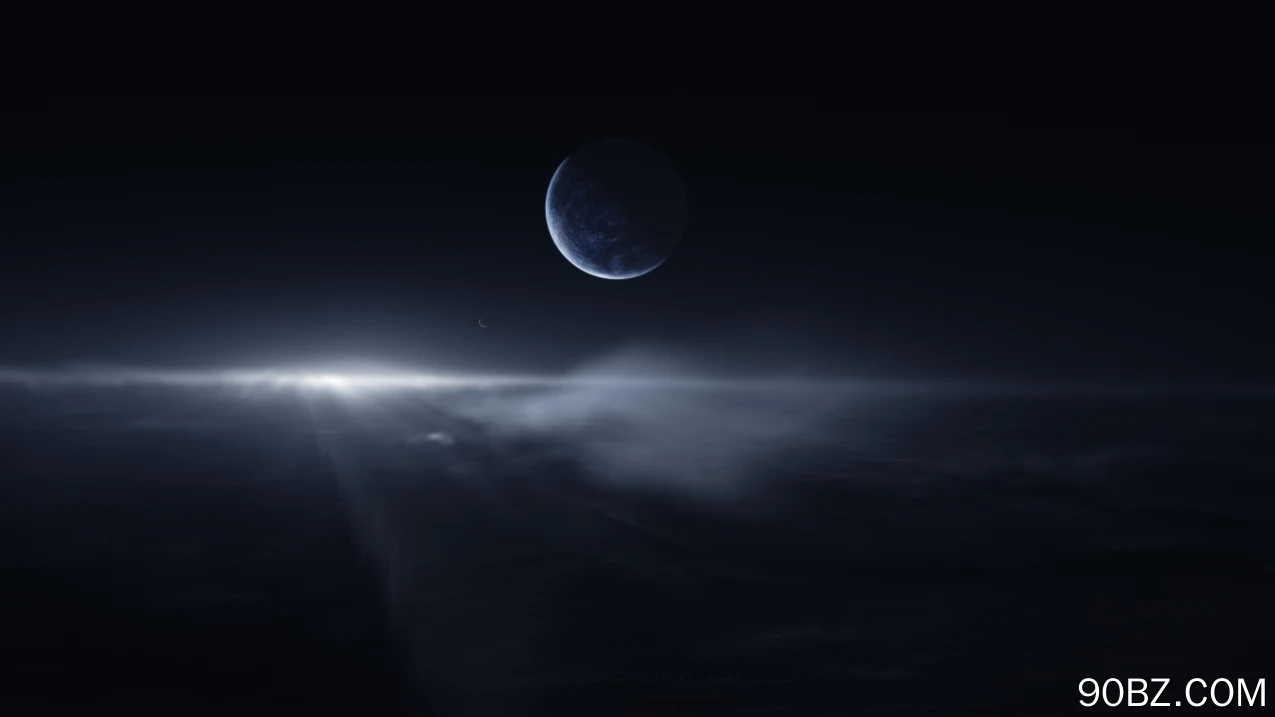 星空 太空 伽利 星星 月亮 星云 云 月光 太空艺术 AI艺术 4K壁纸