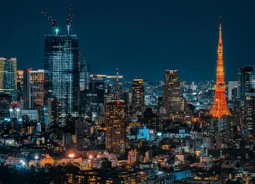 城市景观 城市夜景 灯光 电脑壁纸 4K壁纸  4096x2304