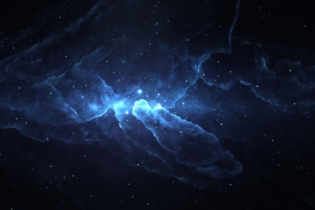 AI艺术 星云 空间 艺术 星星 发光 抽象 灯光 宇宙 4K壁纸 3840x2160