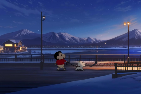 蜡笔小新夜游山间 6148x4262