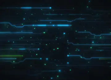 抽象 蓝色 电路 AI艺术 图片 线条 4K壁纸  3840x2160