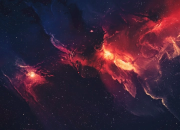  太空 恒星 宇宙 太空逃逸 星云 红色  电脑壁纸 4K壁纸  3840x2160