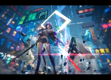 太古 神枪手 剑 明日方舟 动漫女孩 电脑壁纸 4K壁纸  6063x3000