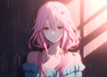 粉色 长发 动漫 女孩 楪祈 4K壁纸  3840x2160