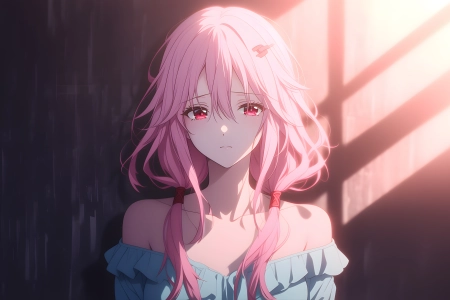 粉色 长发 动漫 女孩 楪祈 4K壁纸 3840x2160