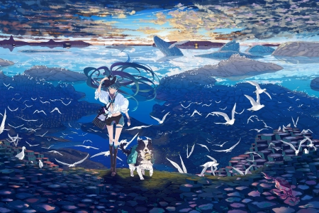 长发 微笑 女人 户外 小提琴 初音 动漫 动物 比基尼 天空 水 狗 帽子 水眼睛 青色头发 风景 鸟类 螃蟹 云 眨眼 哺动物 鲸鱼 4K壁纸 3986x2214