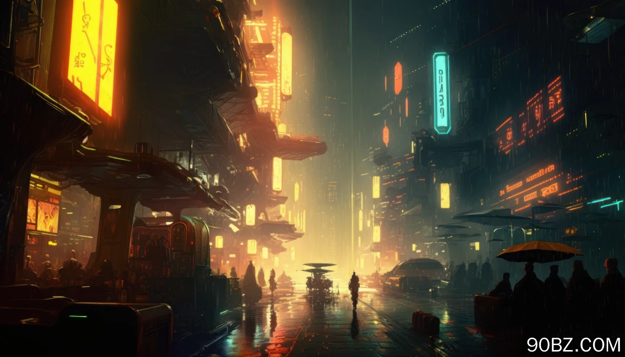 艺术 插图 赛博朋克 城市 城市灯光 霓虹灯  电脑壁纸 4K壁纸