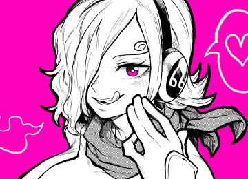 紫色 绘画 艺术 手绘 女孩  电脑壁纸 4K壁纸  3840x2160