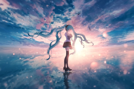 艺人 元音 初音 动漫女孩 4K壁纸 3840x2160