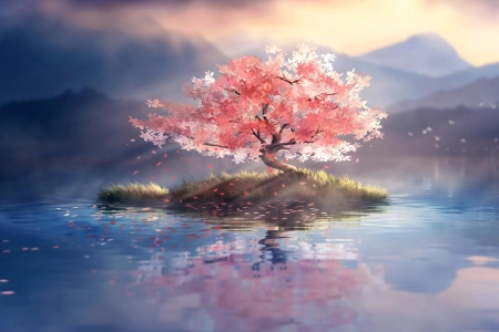 树 水 自然 山 动漫  电脑壁纸 4K壁纸 3840x2160