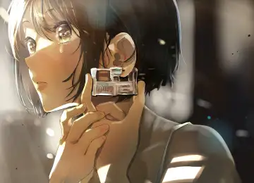 原创 人物 眼泪 短发 动漫 女孩 耳洞 4K壁纸  4092x3100