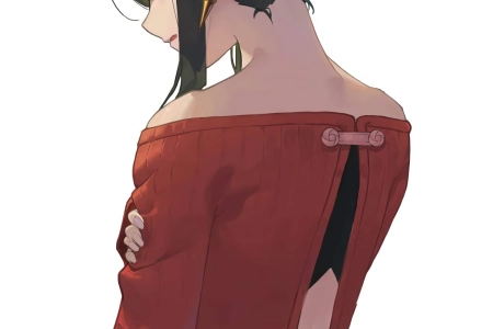 红眼 间谍过家家 动漫 女孩 动漫 手机壁纸 4K壁纸 3852x7016
