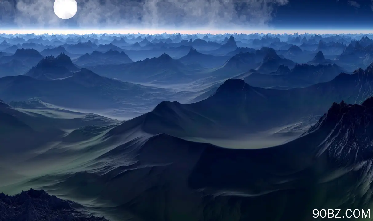 山 夜 抽象 AI艺术 自然 风景 抽象  电脑壁纸 4K壁纸
