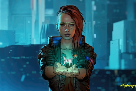 赛博朋克 红发 女孩 角色 游戏 绘画 设计 游戏CG  电脑壁纸 4K壁纸 3840x2160