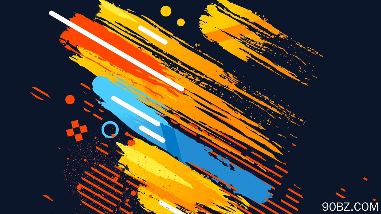 抽象 彩色 条纹 几何图形 黄色  电脑壁纸 4K壁纸