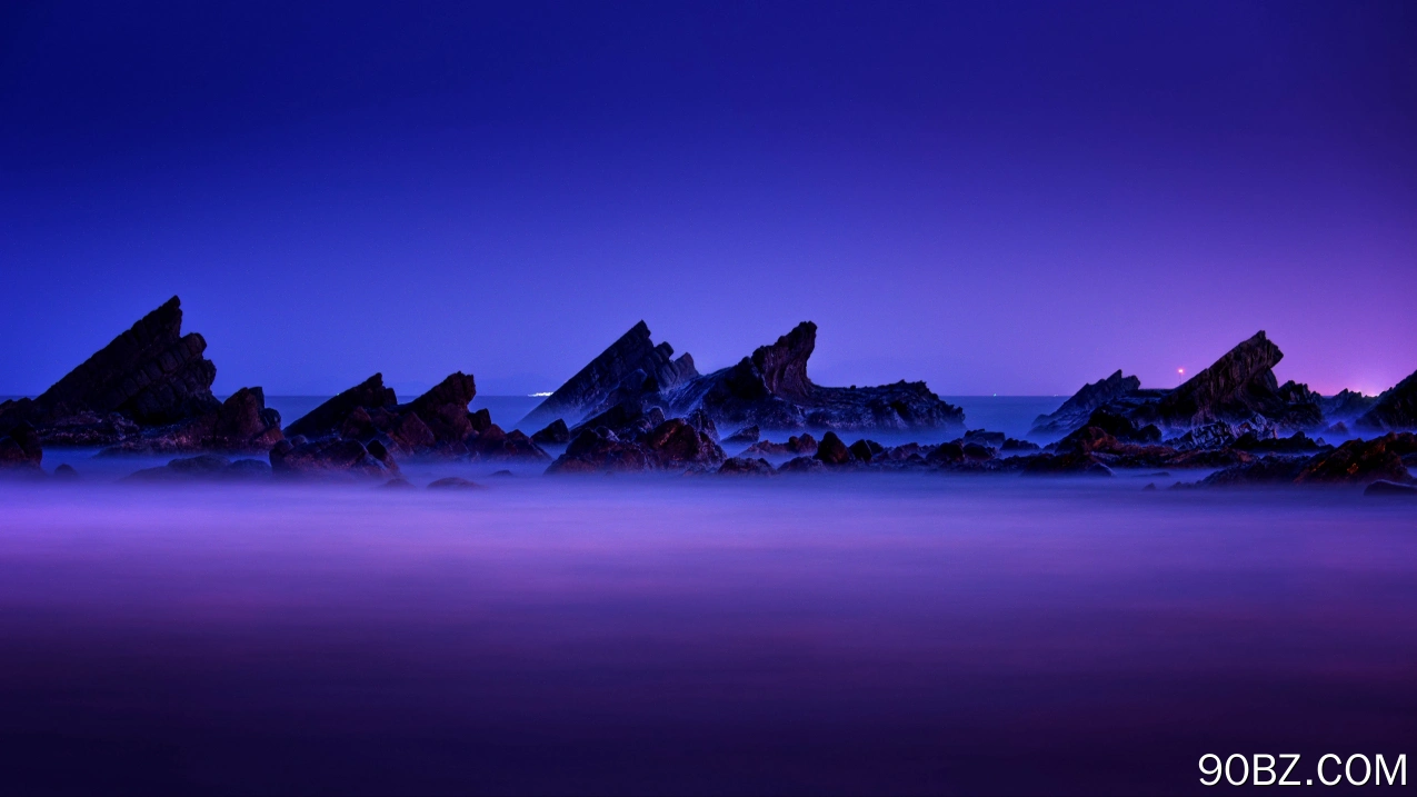 山 自然 夜 雾 4K壁纸