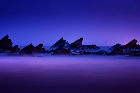 山 自然 夜 雾 4K壁纸 3840x2160