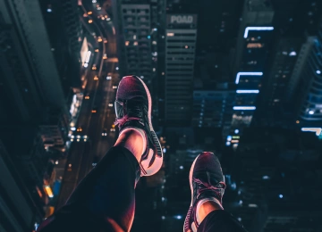 死亡 愿望 夜晚 建筑 夜景 城市 屋顶 手机壁纸 4K壁纸  4082x6123