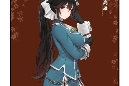马尾辫 长发 动漫 动漫女孩 蔚蓝档案 高尾 黑发 AI艺术 艺术  电脑壁纸 4K壁纸 4105x3838