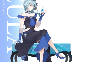 蓝色 头发 短发 动漫  女孩 御姐 手机壁纸 4K壁纸  3913x4137