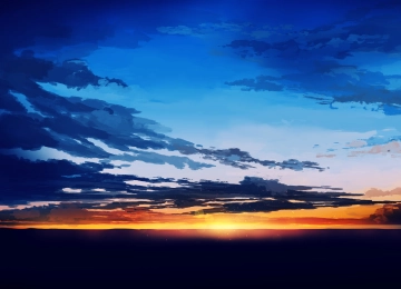 优雅 图片 AI艺术 日落 云 数字绘画 天空 太阳 4K壁纸  5640x2400