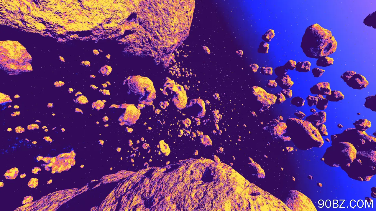 小行星 空间 蓝色 星星 视频游戏  电脑壁纸 4K壁纸