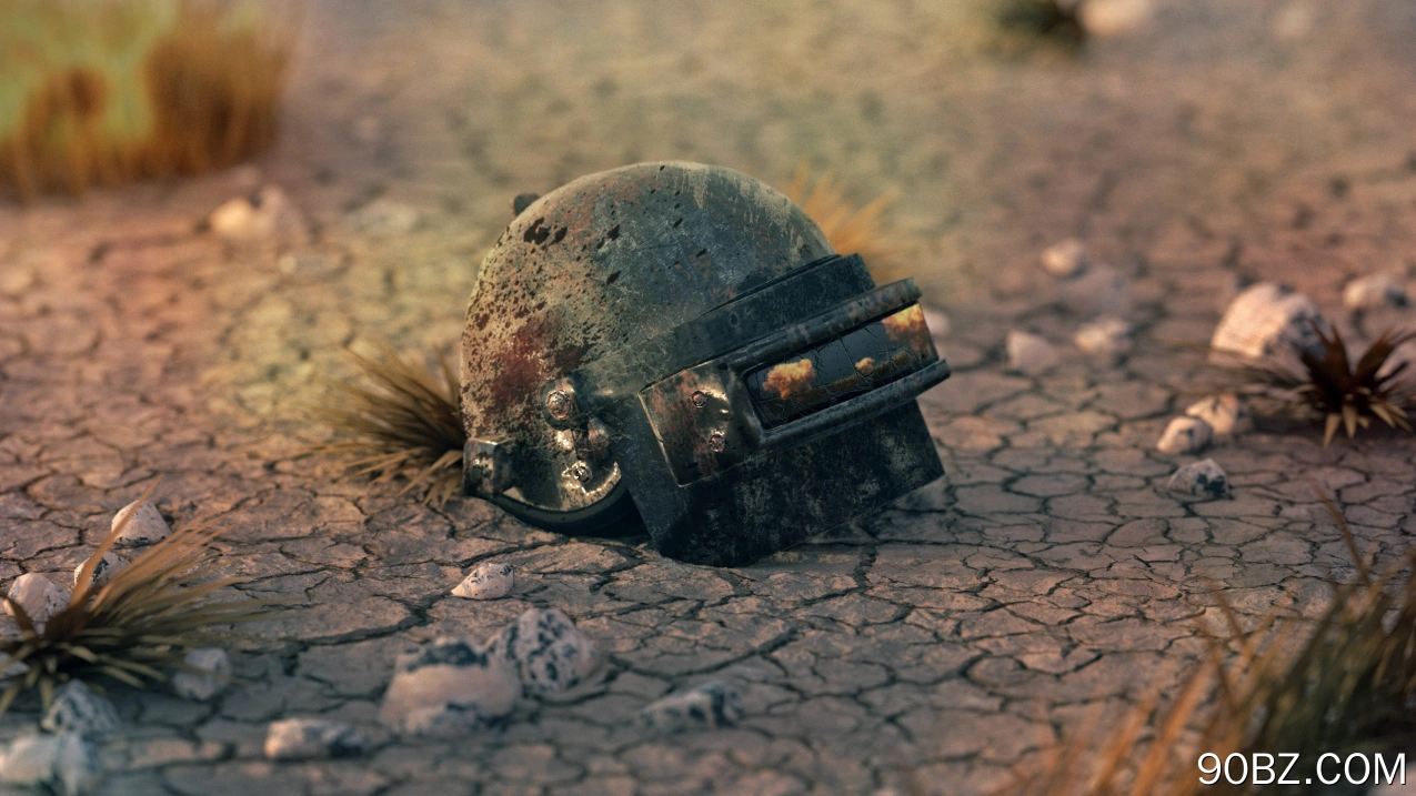 绝地求生 游戏CG 头盔 反射 血液  电脑壁纸 4K壁纸