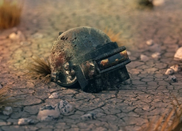 绝地求生 游戏CG 头盔 反射 血液  电脑壁纸 4K壁纸  3840x2160