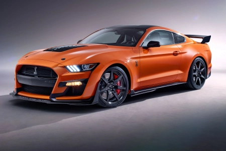 福特 野马 橙色 汽车 车辆 福特野马 跑车 电脑壁纸 4K壁纸 3840x2160