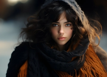 女孩 长发 艺术 AI艺术 唯美 治愈 电脑壁纸 4K壁纸  3840x2160