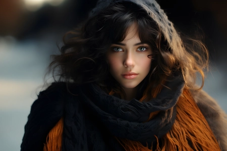 女孩 长发 艺术 AI艺术 唯美 治愈 电脑壁纸 4K壁纸 3840x2160