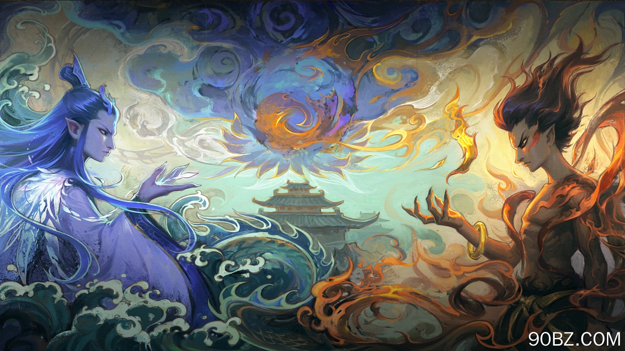 哪吒 敖丙 绘画 魔童闹海 4K壁纸