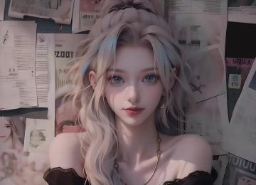 正面 人物肖像 动画 AI艺术 电脑壁纸 4K壁纸  4096x3048