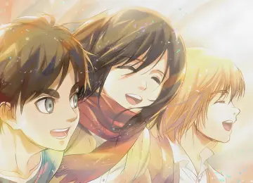 Eren,Yeager,笠阿克曼,阿明Arlert,动画片,攻击的巨人,壁纸,5464x3072  5464x3072