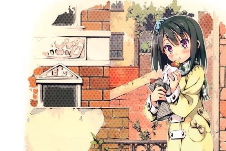 动漫女孩 糕点  电脑壁纸 4K壁纸 4987x3131