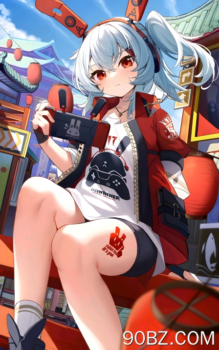 动漫女孩 任天堂 兔耳朵 竖屏 手机壁纸 4K壁纸