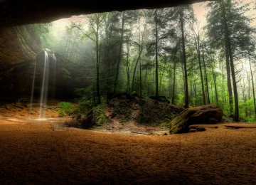 洞穴 森林  4K壁纸  3840x2160