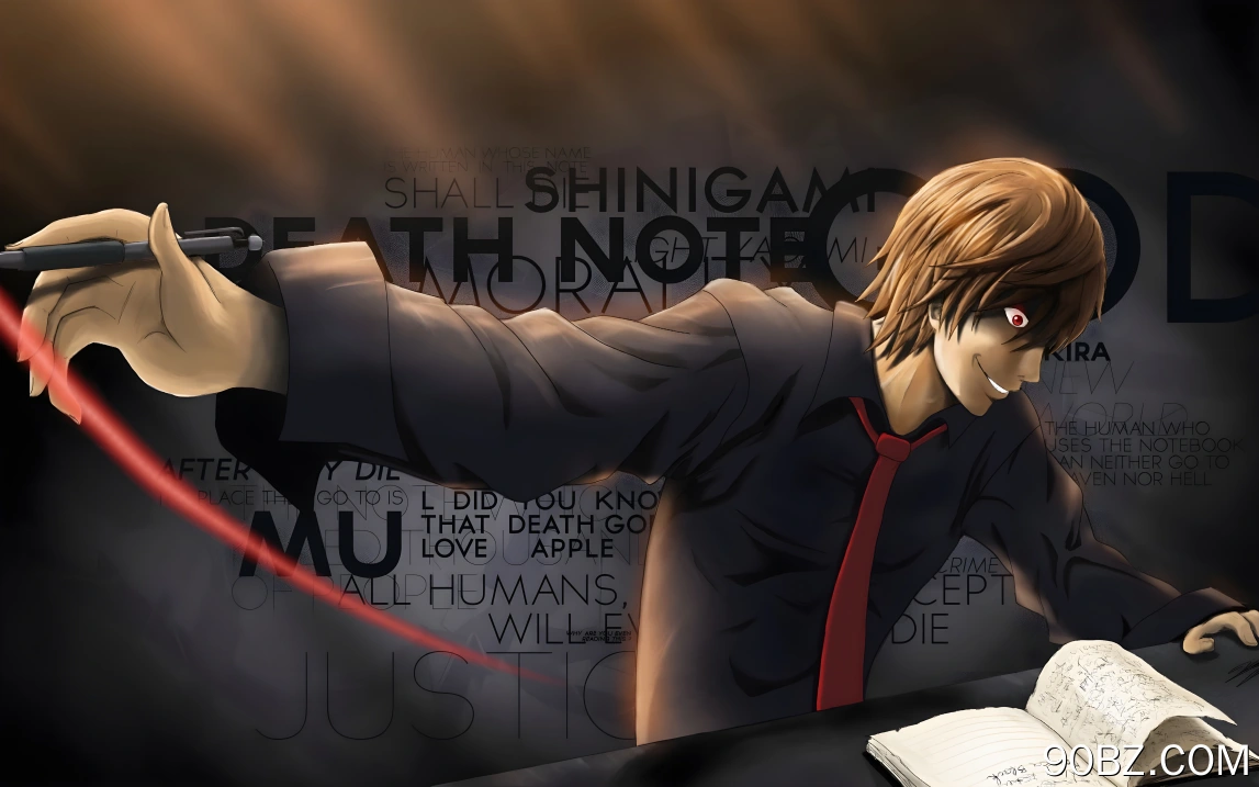 光的八神,路克,死亡的注意,动画片,Misa,Amane,壁纸,7680x4800