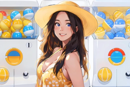 动漫女孩 霓虹灯 人工智能艺术 电脑壁纸 4K壁纸 3840x2160